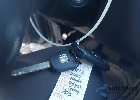 2007 Honda Odyssey Ex-L z USA, uszkodzony, nr VIN 5FNRL38767B090803